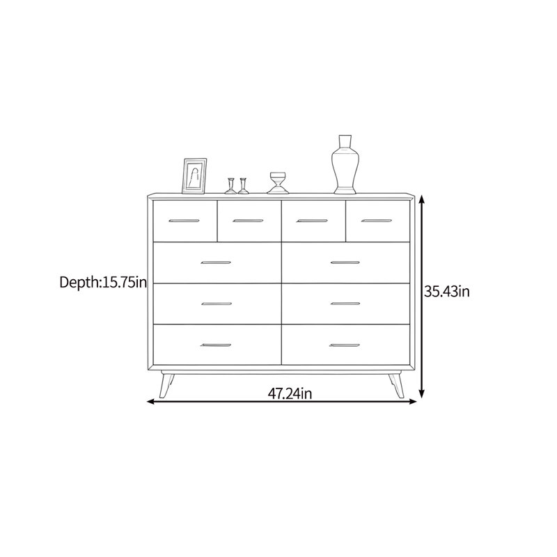 High-end and simple side cabinet, Blue