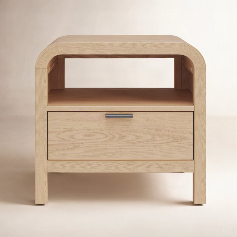 Essie 28" W 1-Drawer Nightstand, Timber