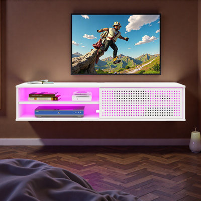 Meuble télé flottant pour téléviseur de 60 po ou moins