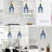 11" 1-Light Dimmable Stylish Blue-White Glass Pendant