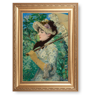 "Jeanne (printemps)" par Édouard Manet, encadré argenté, reproductions d'art classique du monde