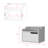 Floating Nightstand Chester, Bedroom, White-1356840908