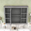 Armoire à pharmacie murale avec porte miroir réfléchissante et tablettes pour le rangement de la salle de bain-1626697174