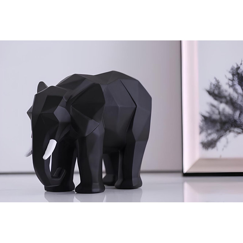 Elegant Decorative Object, Black, 5.5 x 9.8 x 7.9 Inches | 100% Polyester Material | Stylish Home Accent for Living Room, Bedroom & Office | Modern Design Adds a Touch of Sophistication to Any Space