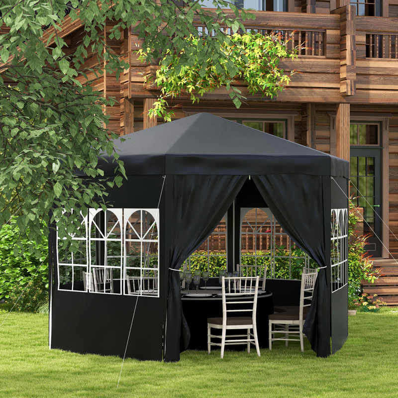 4m x 3m Party Tent, Black