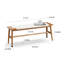 Banc rustique en bois avec détails en rotin Ersela-455383160-467331005