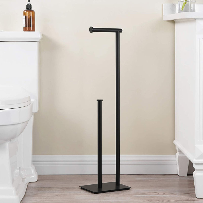 Porte-papier hygiénique Dorcent, Noir mat