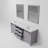 Marsyas 84 in W x 22 in D Double Bath Vanity and 34 in Mirrors-113389487-113389488