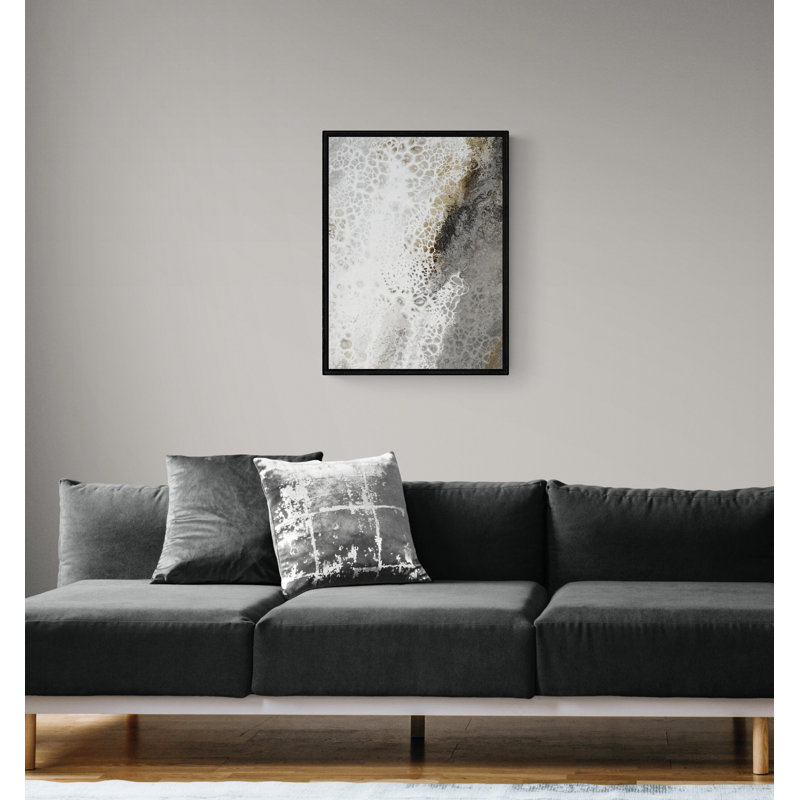 «Eternelle étreinte I» par Grace Rowan, impression abstraite d'art mural Cean Wave and Rocks, H 56 po x l 42 po