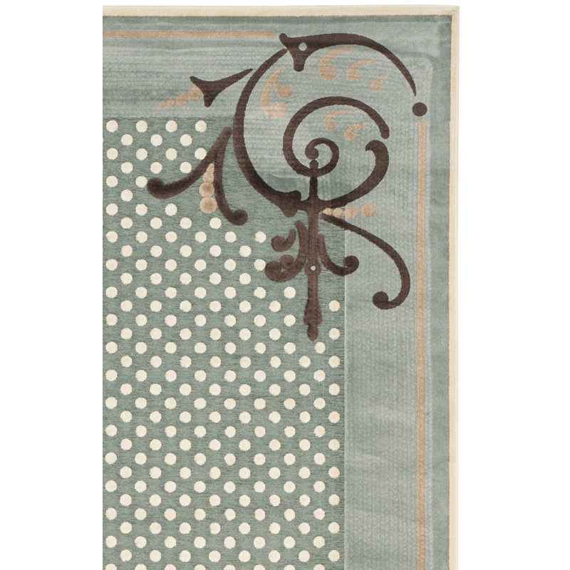 Scrollwork Martha Stewart Performance Rug, Rectangle 5'3" x 7'6"