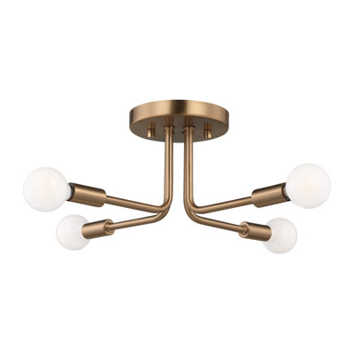 Plafonnier semi-encastré 4 lumières 17,75 po Nealey