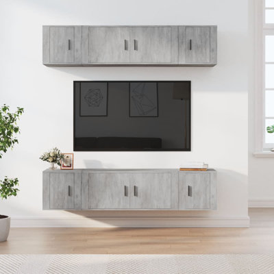Muret Unfinished Floating TV Stand for TVs up to 78"