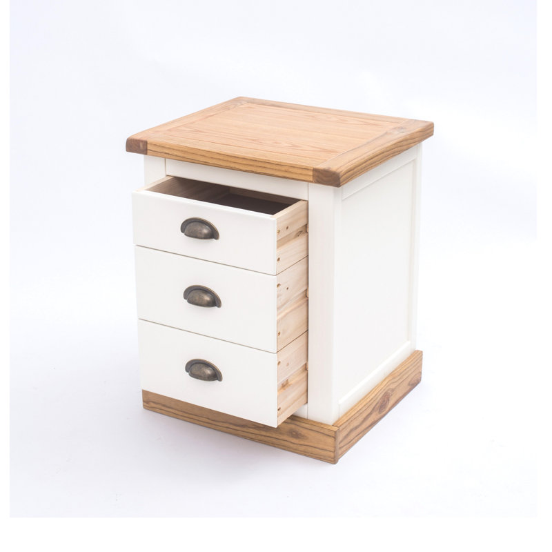 Jax 45cm W Solid + Manufactured Wood Bedside Table