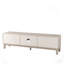 Console multimédia 75 po pour bureau avec 4 tiroirs - Blanc