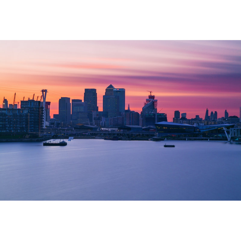 Sinason Royal Victoria Dock, London by Kgmccartney - Wrapped Canvas Print, 30cm H x 46cm W x 3.8cm D