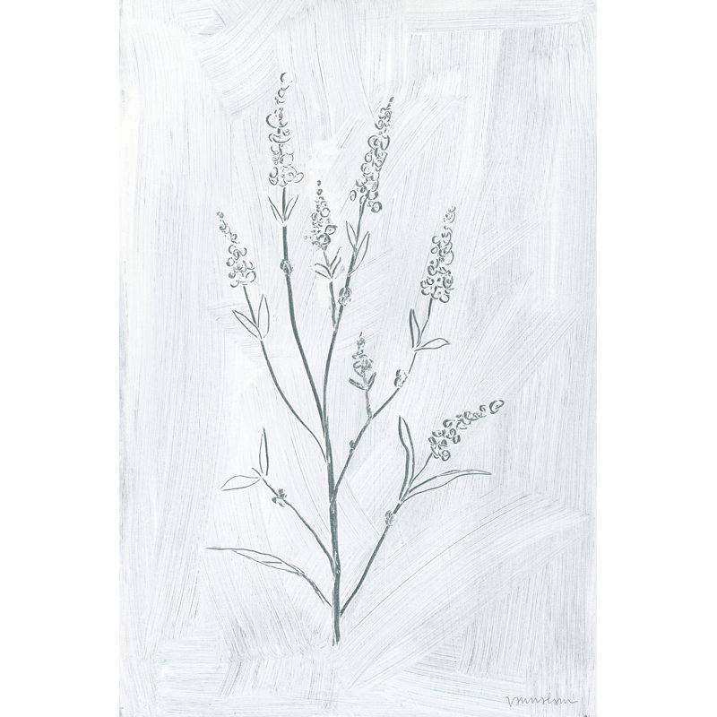 Milkweeds I by Vanna Lam - Drawing, 122cm H x 81cm W, Wrapped Canvas
