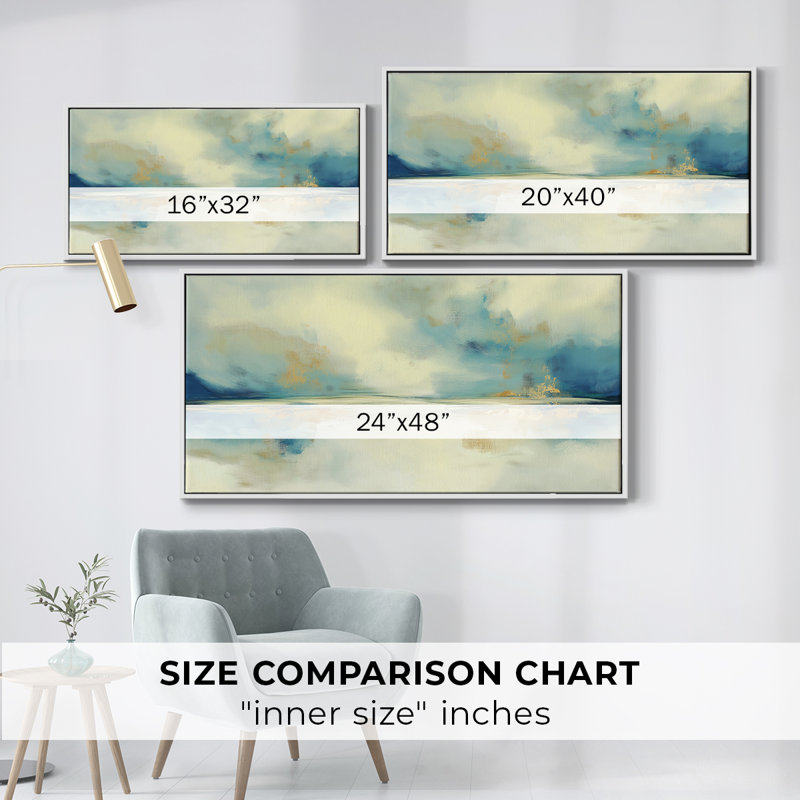 "Abstract Series CX" par J Paul, reproduction d'art, H 21 po x l 41 po, Blanc