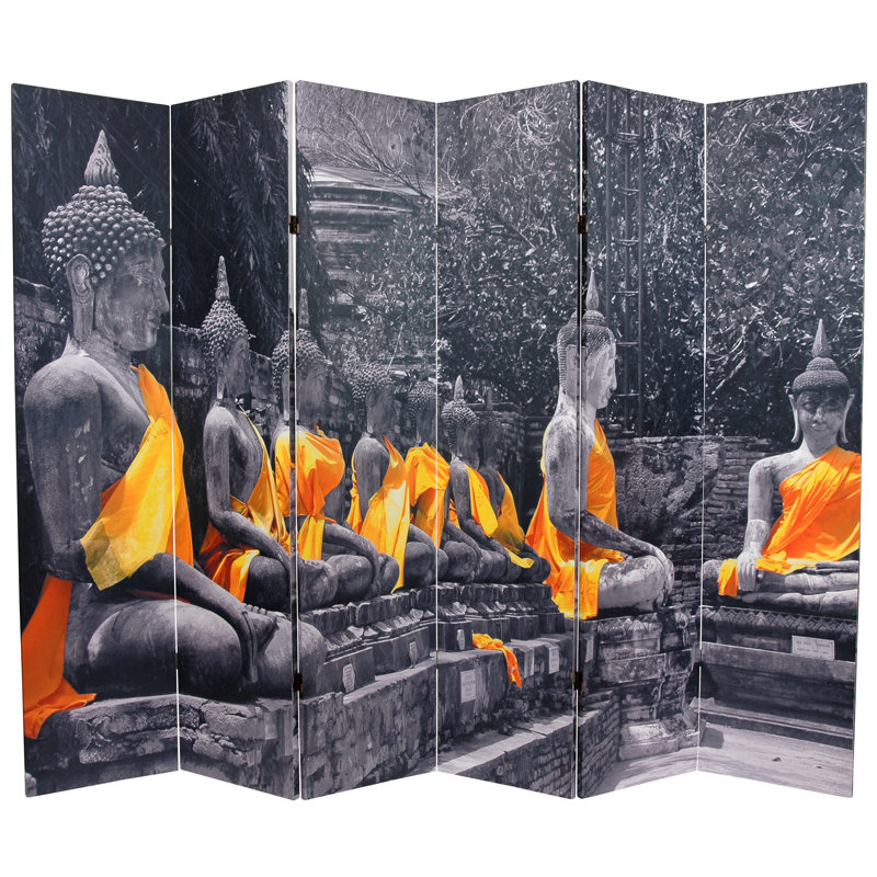 Paravent Bouddha, Black/White