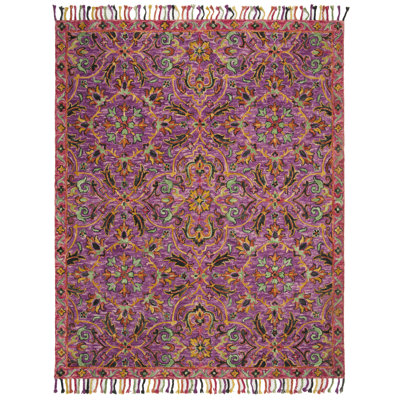 Tapis mauve en laine noué à la main Ferrera