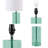 Glass Table Lamp Blue See Below