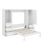 Grand lit escamotable avec tiroirs et tablettes-677125755