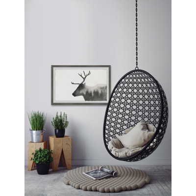 Alone Reindeer by Marmont Hill - Single Picture Frame Print