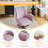 28.5“ W Velvet Dovetail Swivel Office Chair-282804798