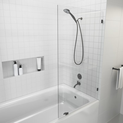 Panneau de salle de bain fixe simple sans cadre 24 po x 58,25 po Vela