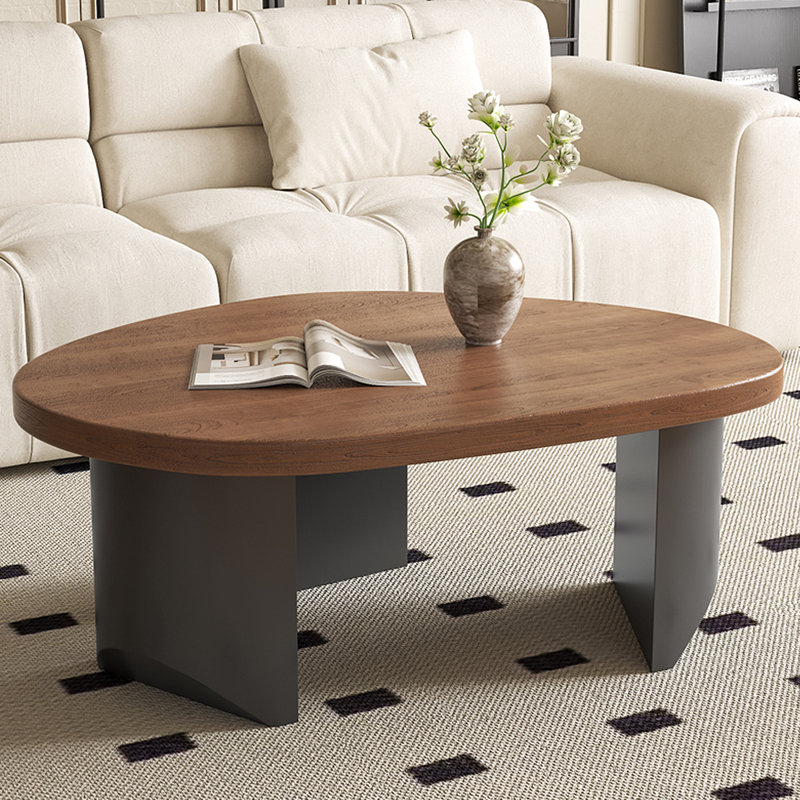 Solid wood simple multi-functional tea table, Brown