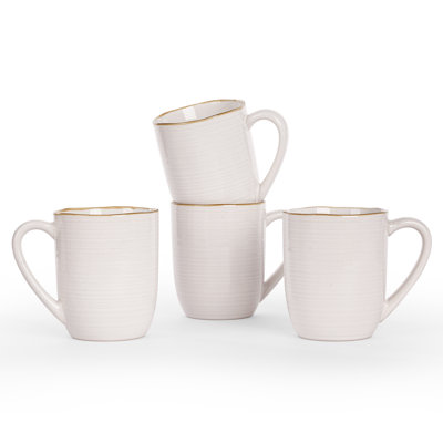 Fellows 4 Piece Stoneware Coffee Mug Set