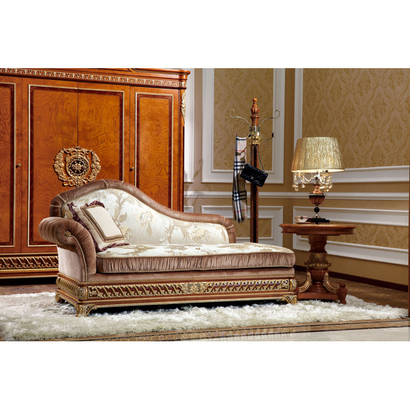 Narcissus Chaise Lounge, Brown/Beige
