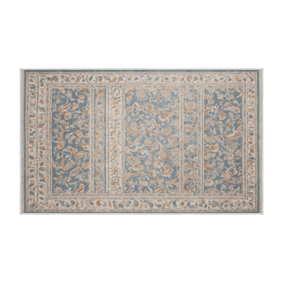 Tapis beige lavable à la machine