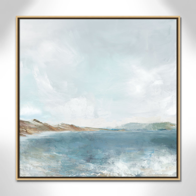 Echoes in Blue Print par PI Studio, H 31,5 po x l 31,5 po, Flotteur naturel