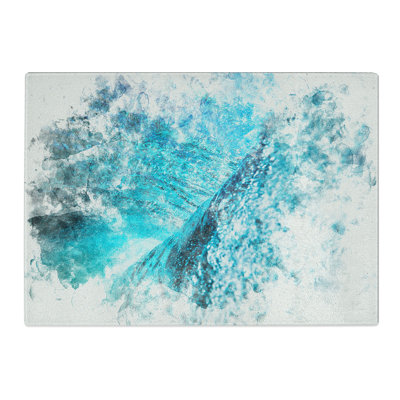 Tempered Glass Beautiful Wave Chopping Board