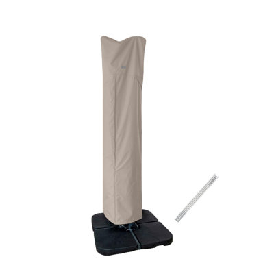 Patio Umbrella Cover For 9Ft To 13Ft Offset Umbrella, Water Resistant, Curved Cantilever And Straight Pole Parasol Outdoor Umbrellas Cover With Zipper by Latitude Run