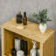 Bamboo Floor Cabinet Bathroom Floor Cabinet Living Room Organizer Tower With Multiple Shelves And Doors