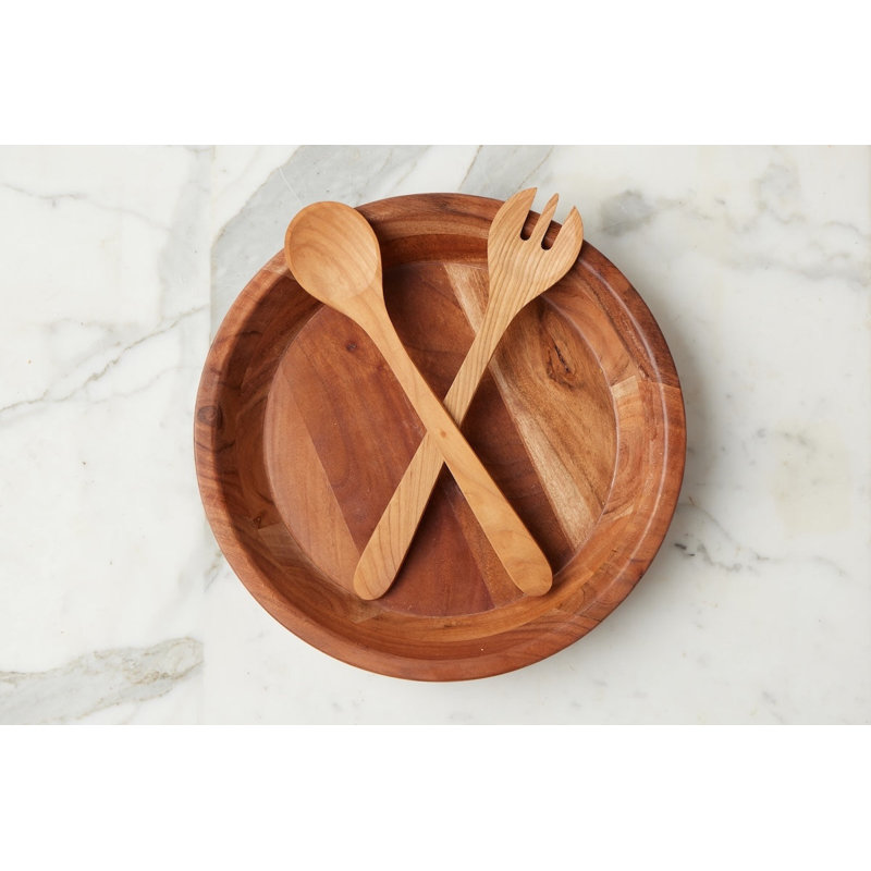Couscous Wood Serve Bowl, Natural