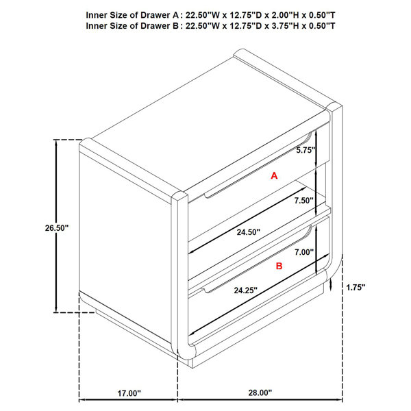 Dimensions du produit