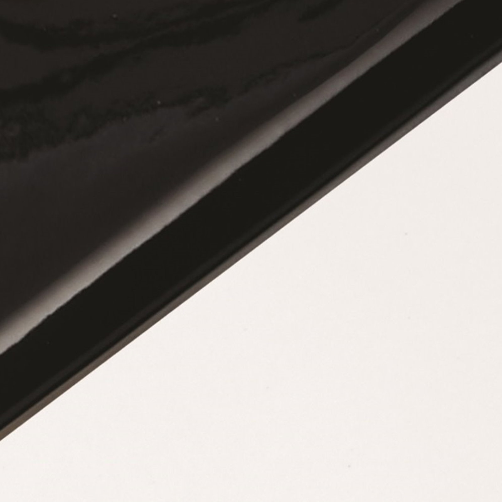 Logan Ceramic Empire Outdoor Flush Mount, Gloss Black/Matte White, Incandescent (Not Included)