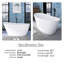 Baignoire de trempage autoportante en acrylique 59 po. X 29,13 po.-100788095