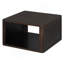 Table basse carrée pour le salon Table basse de style campagnard avec rangement, table centrale à 2 niveaux avec compartiment de rangement semi-ouvert de 30,8 po-1831577650