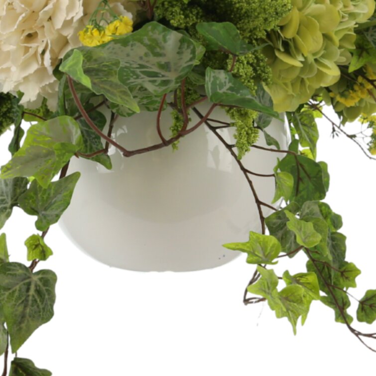 Hydrangeas With Ivy Floral Arrangement