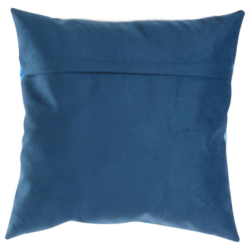 Square Pillow Cover & Insert, 16"H x 24"W, Navy Blue, Rectangle