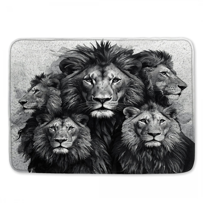 Tapis de bain Group of Lions, L 34 po x L 21 po