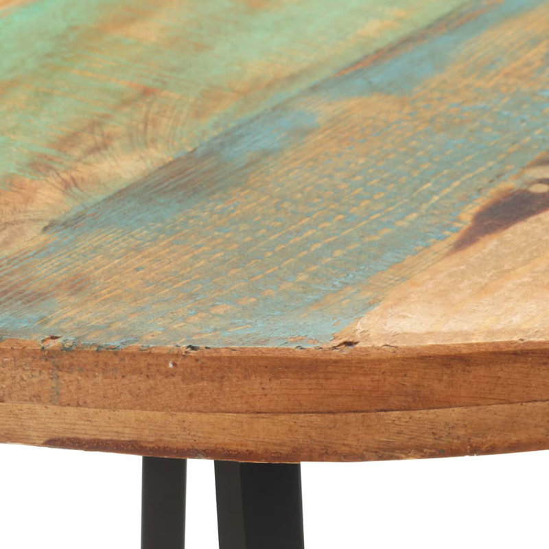 Dining Table 31.5" Rough Mango Wood, Brown/Green