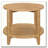 Isbell Maple Brown Round Solid Wood Side End Table