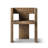 Avenel Solid Reclaimed Elm Sculptural Block Accent Chair-124434932