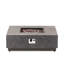 Foyer moderne carré en fer, 50 000 chaleur, l 38,28 po x P 13,47 po, aucun assemblage requis, finition gris pierre, propane, couleur, gaz