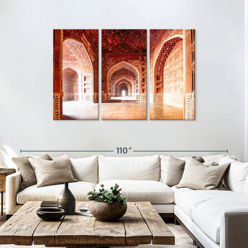 Exploring The Taj Mahal, 48" H x 74" W