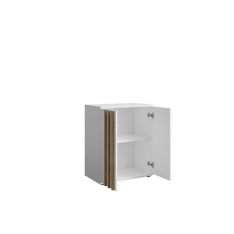 Renotta 60cm W Chest of Drawers, Highgloss sand grey